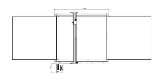 przedłużenie pasa na wejsciu/wyjsciu -  ploter tnący iEcho TK4s